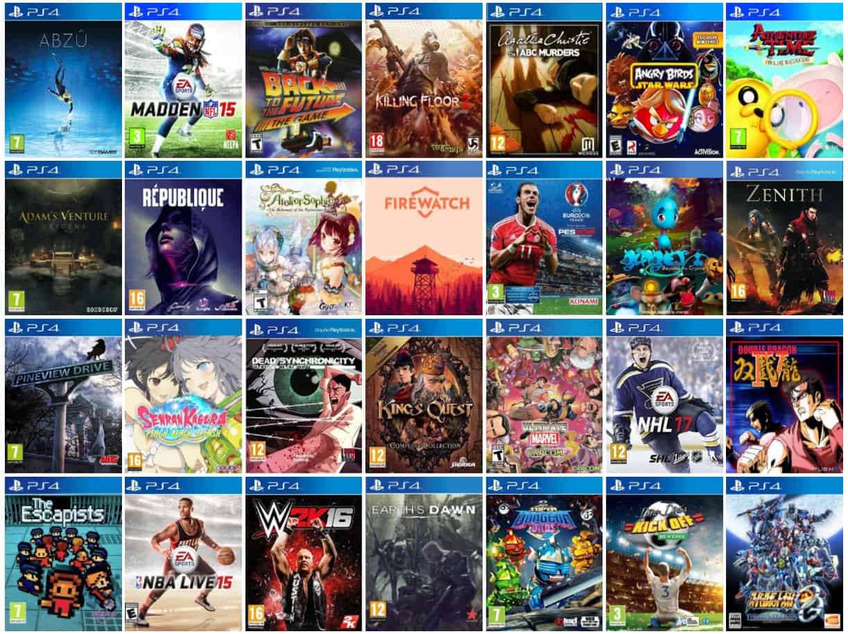 List Game PS4 Đầy Đủ Nhất Bằng Hình Ảnh
