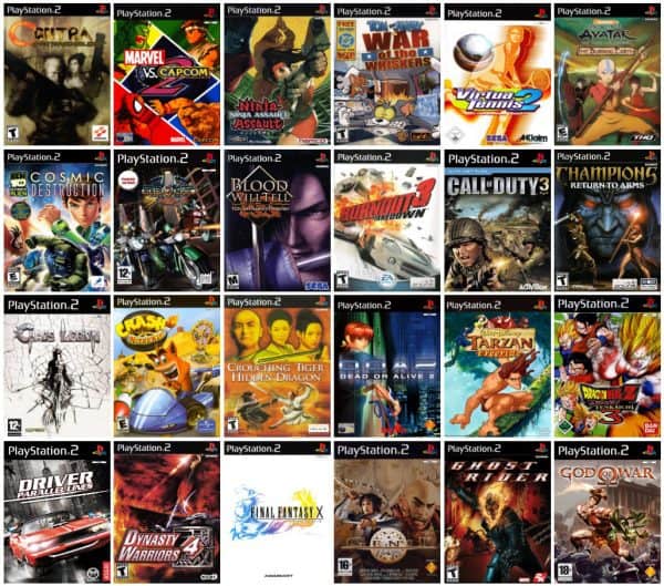 List Game PS2 bằng hình ảnh dễ chọn game  ShopMayGame.Com